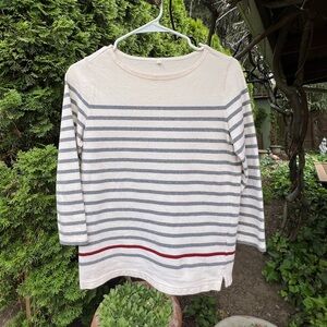 Coastal Grandma Ivory Stripped Shirt